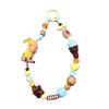 Star Person Beaded Phone Charm: Dopamine Color DIY Keyring