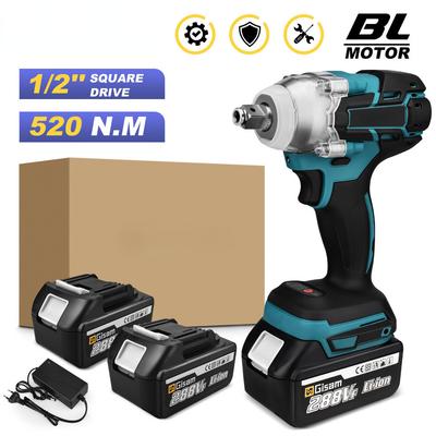 1/2 Inch Screwdriver Power ToolsBrushless Electric Impact Wrench Cordless Portable Electric Wrench