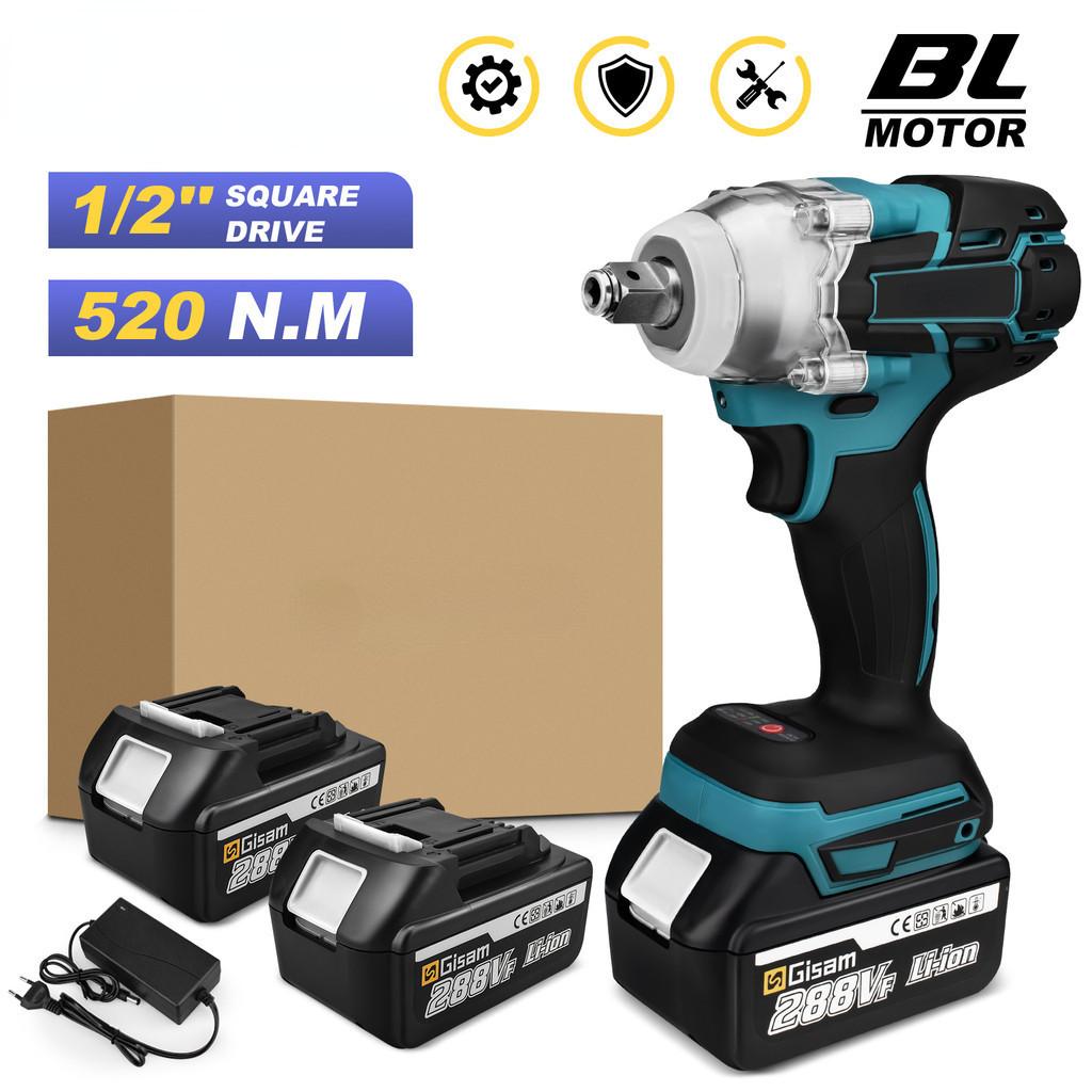 1/2 Inch Screwdriver Power Tools Cordless Portable Electric Wrench Brushless Electric Impact Wrench
