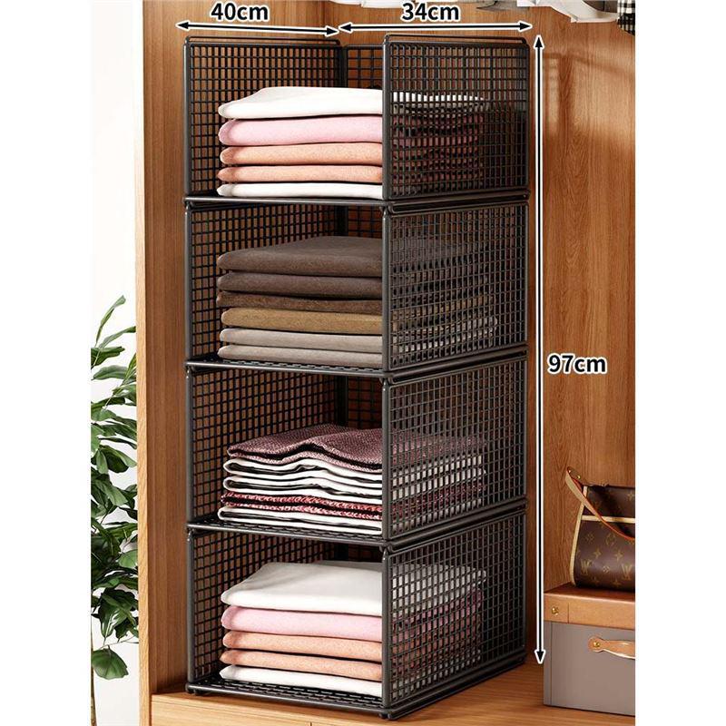 Organizator szaf: Warstwowe przegródki do przechowywania ubrań