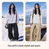 Baleno Women's Fleece Hooded Half-Zip Sweatshirt