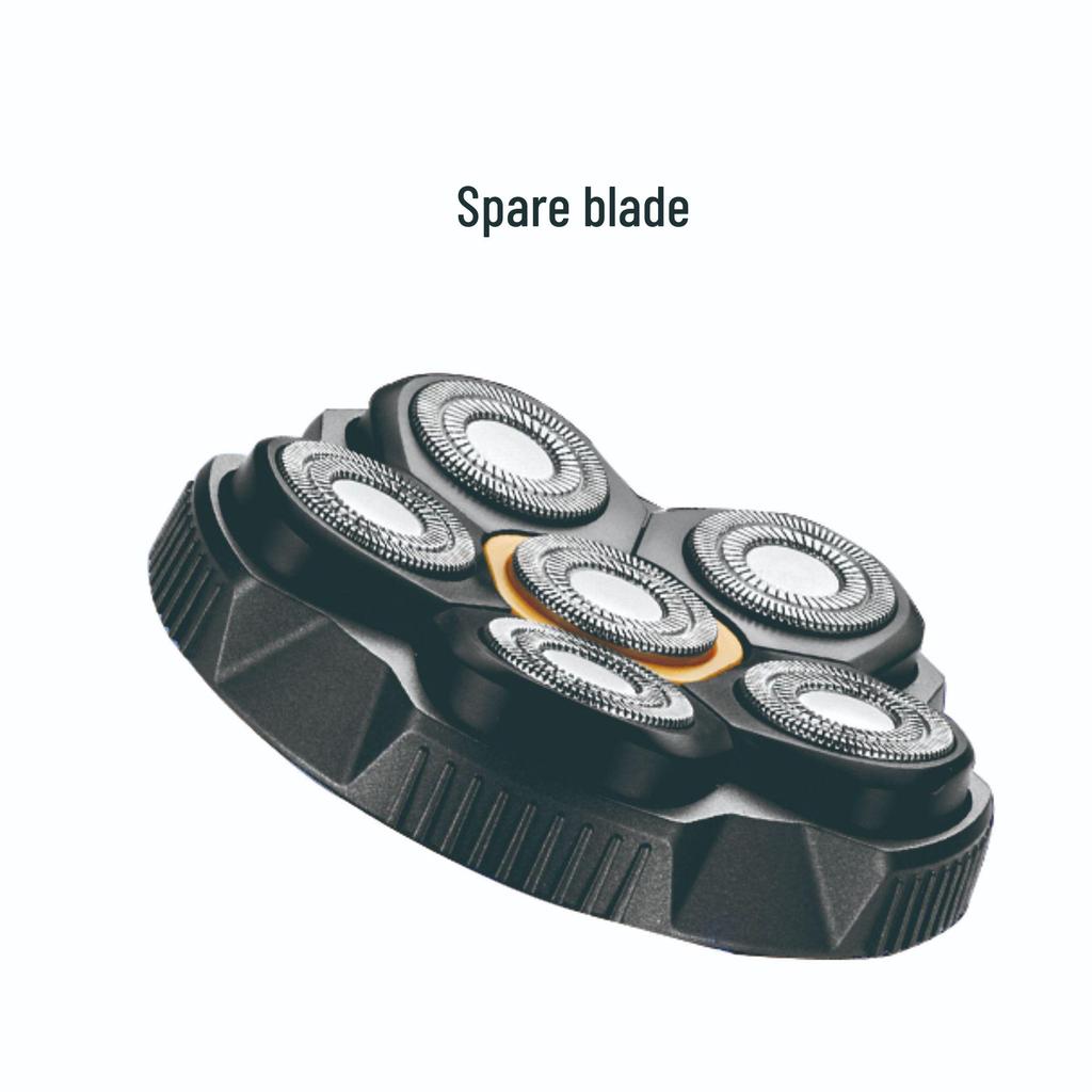 Magnetic Six-Blade Hair Clipper Self-Shaver for Bald Heads with Digital Display