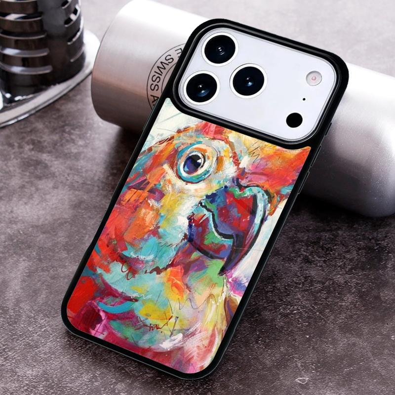 Parrot Bird Phone Case for iPhone 17 16 15 Pro Max Air 14 13 12 11 Plus Shockproof Capa Cover