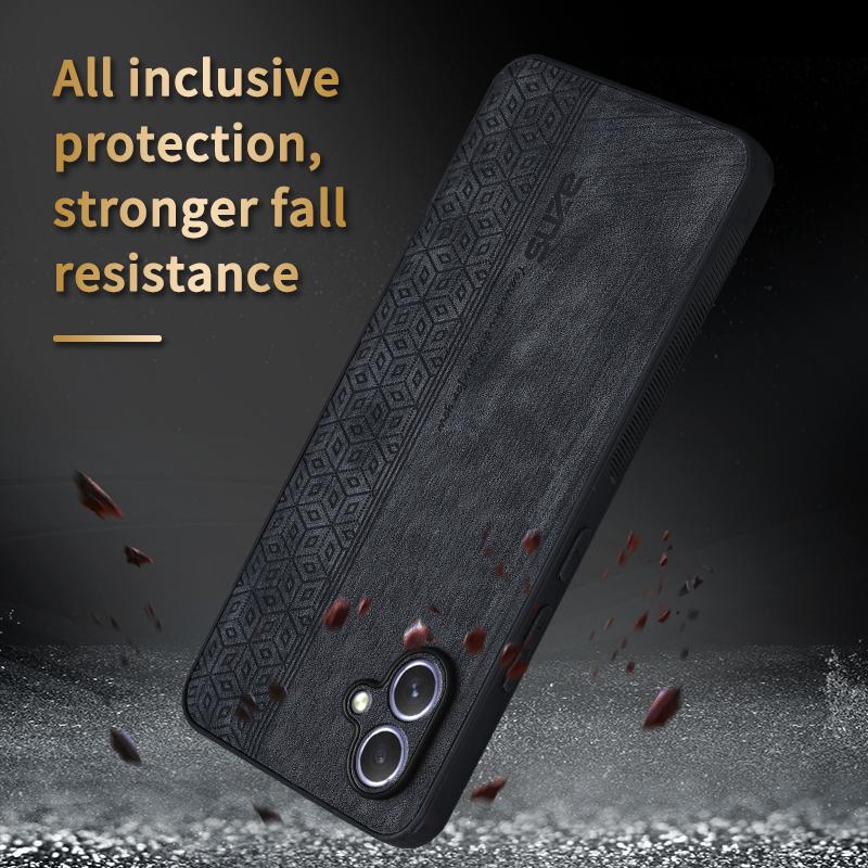 AZNS For Samsung Galaxy A05 4G Case PU Leather Coated TPU Phone Cover