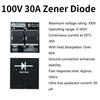 100V/30A 60V/10A Ideal Diode Module Mini Rectifier Solar Energy Anti Reverse Irrigation Battery Charging Anti Backflow Protectio