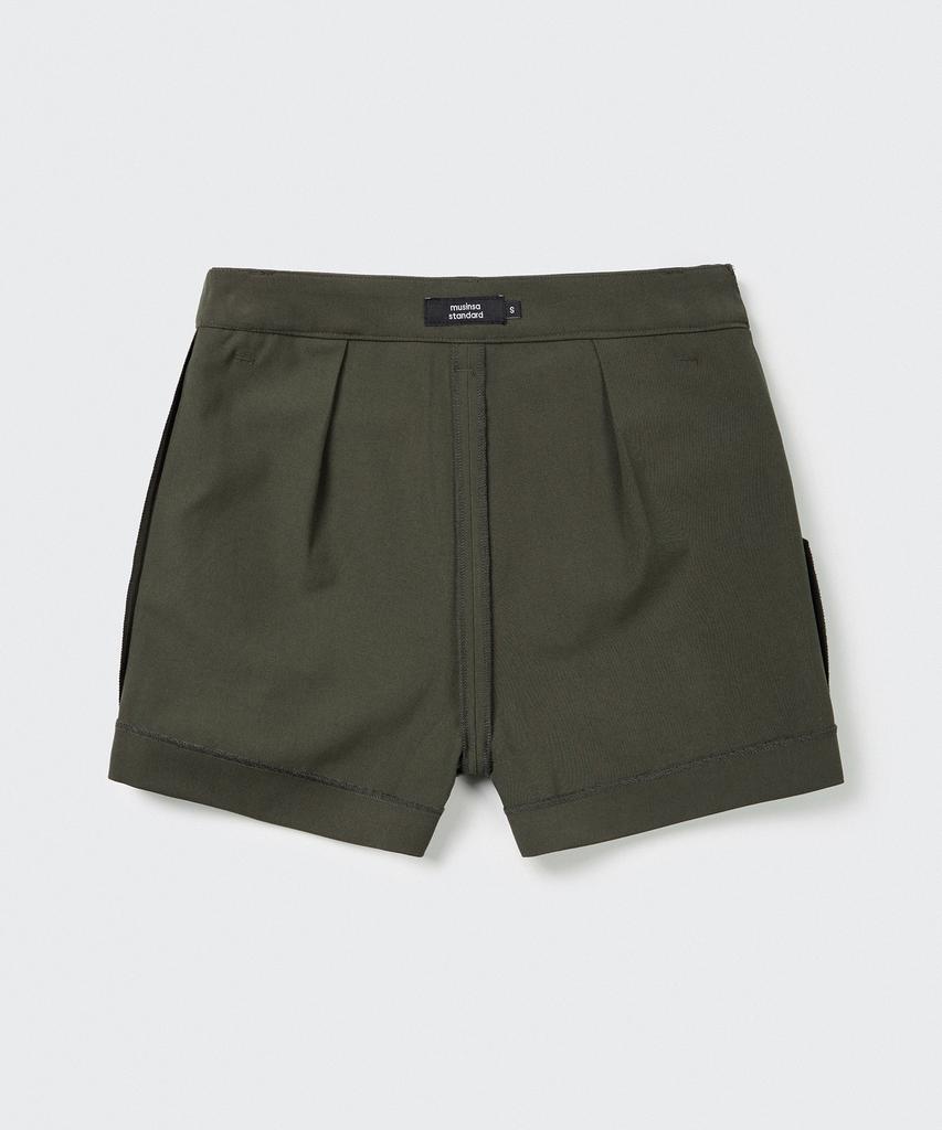 Musinsa Standard Woman Women'S Layered Mini Scotts [Dusty Khaki]