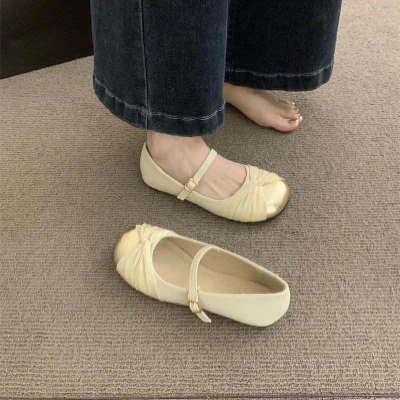 

Модные слипоны женские туфли на плоской подошве с круглым носком и низким каблуком элегантная женская обувь повседневная стильная харадзюку А-силуэта роскошная шикарная дешевая премиум 40