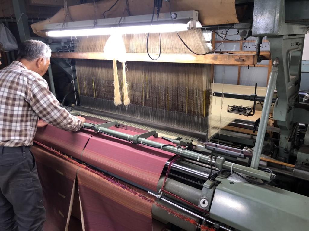 Jukotsumugi cushion cover with a hemp leaf suitable for Japanese Size 254 59 x 63 Japanese-made Koshu-woven pattern, rooms. (Rose, cm).