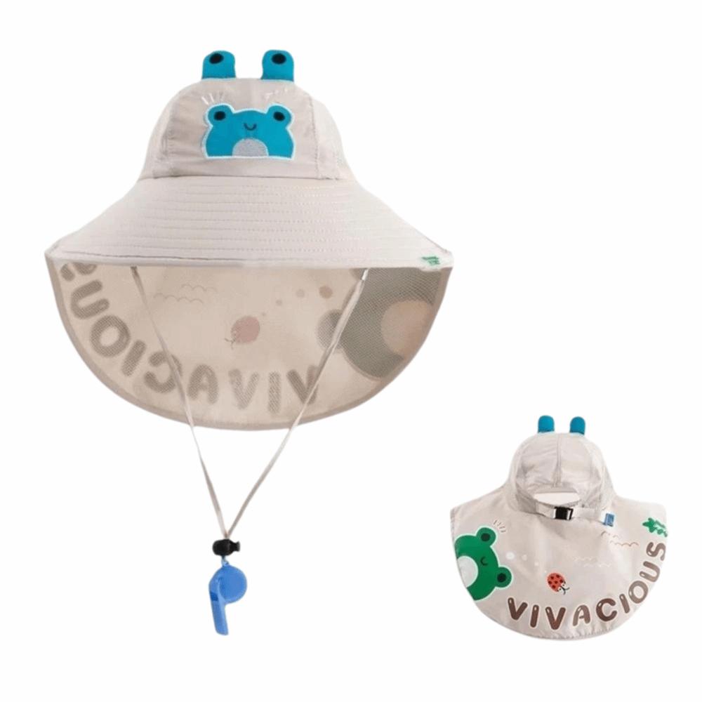 UV Protection Children Beach Hat Breathable Mesh Boys Sunshade Shawl Cap Summer