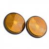 High-Visibility Circular Reflector for Trucks and Trailers - Pack of 2
