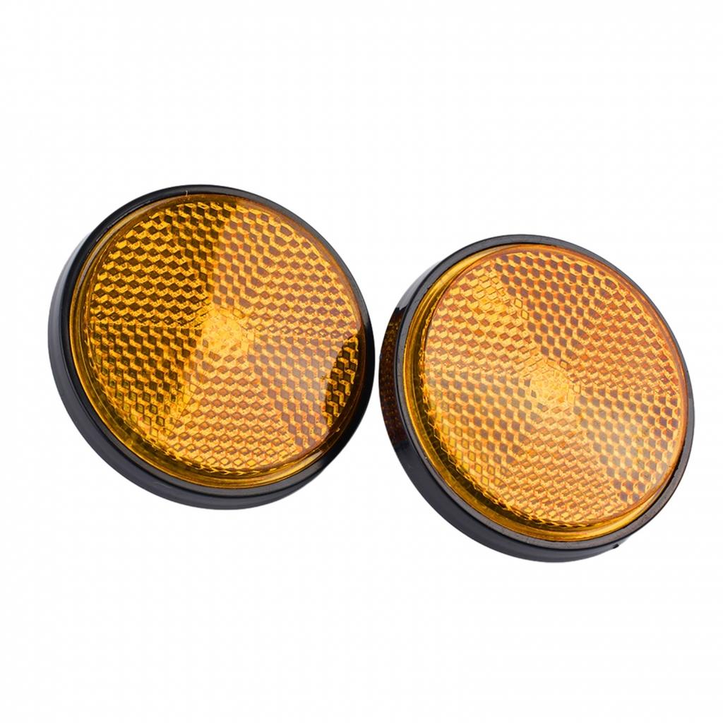 High-Visibility Circular Reflector for Trucks and Trailers - Pack of 2