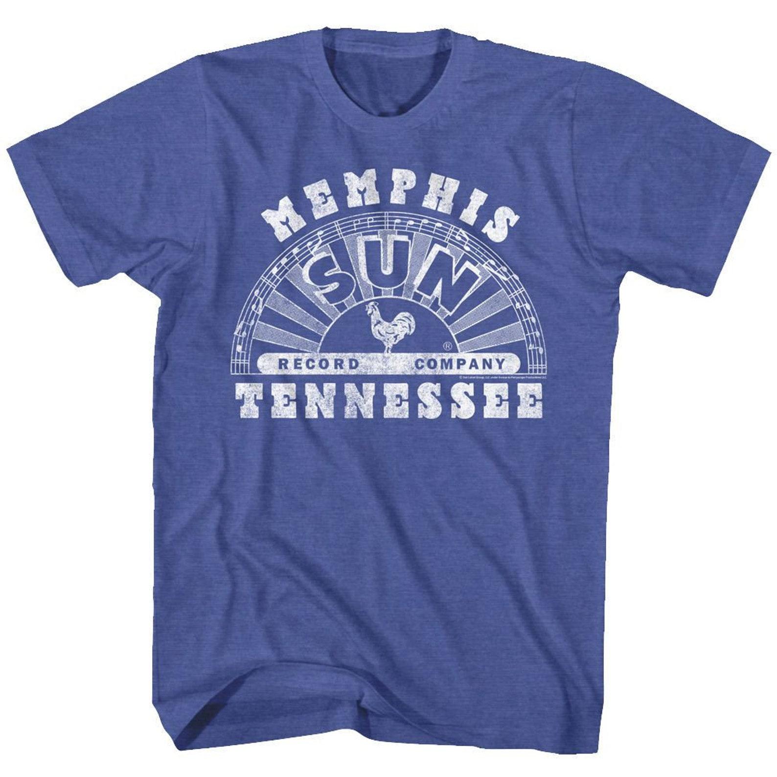 Sun Records Memphis Royal Heather Adult T-Shirt 2XL