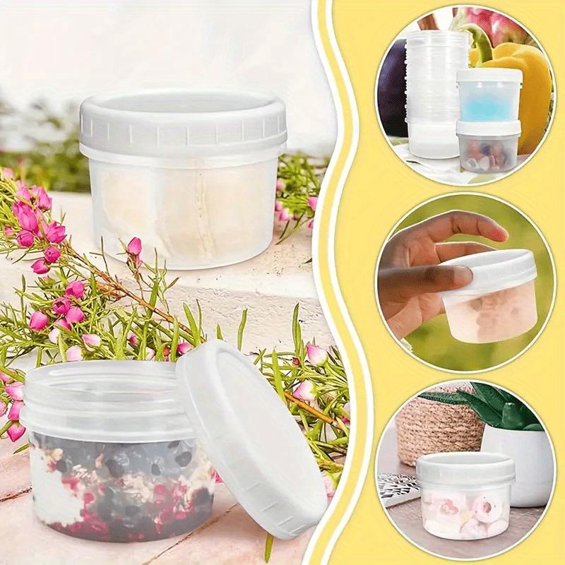 5pcs Plastic Deli Food Storage Containers With Plastic Lids, Disposable togo containers for soup, Meal Prep. 5pcs прозрачный