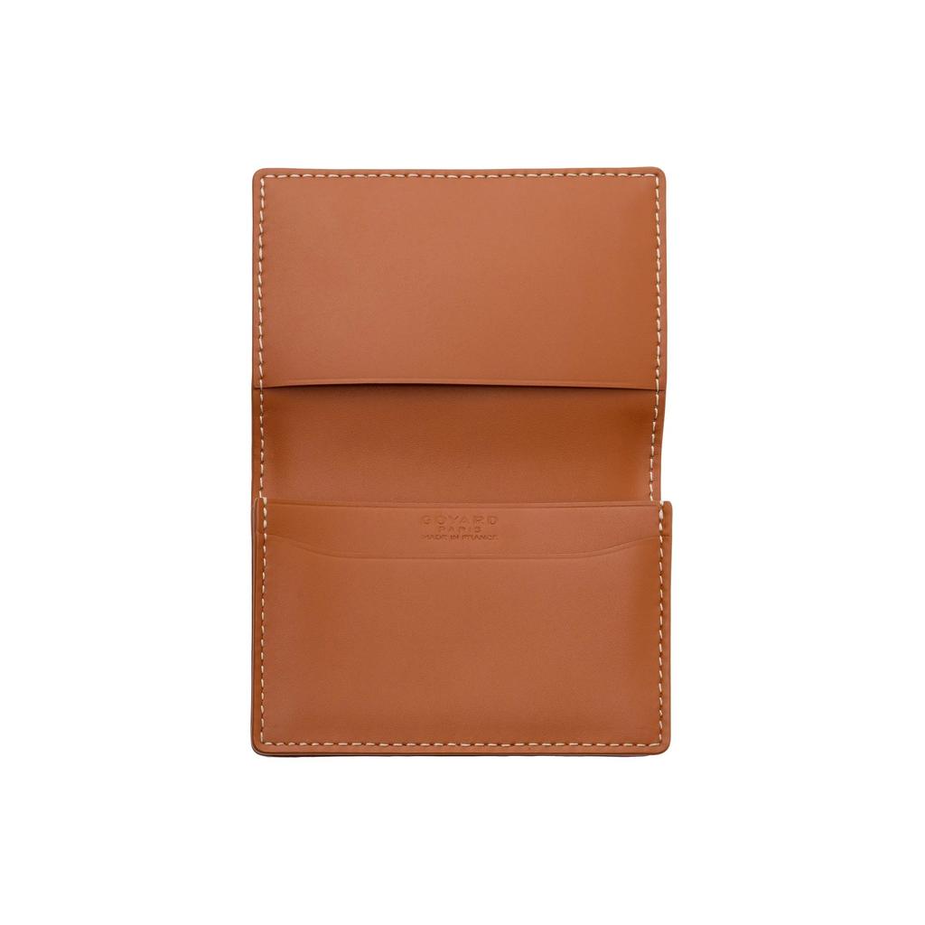 Goyard MALESHERBES Y-Logo All-Over Print Flap Clutch Canvas and Leather Combination Unisex Couple's Style Brown