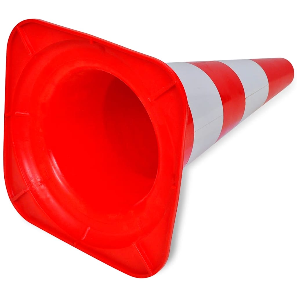 Red and White Reflective Traffic Cones 50 Cm