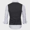 British Gentleman Plaid Waistcoat - Single-Breasted Business Vest for Men