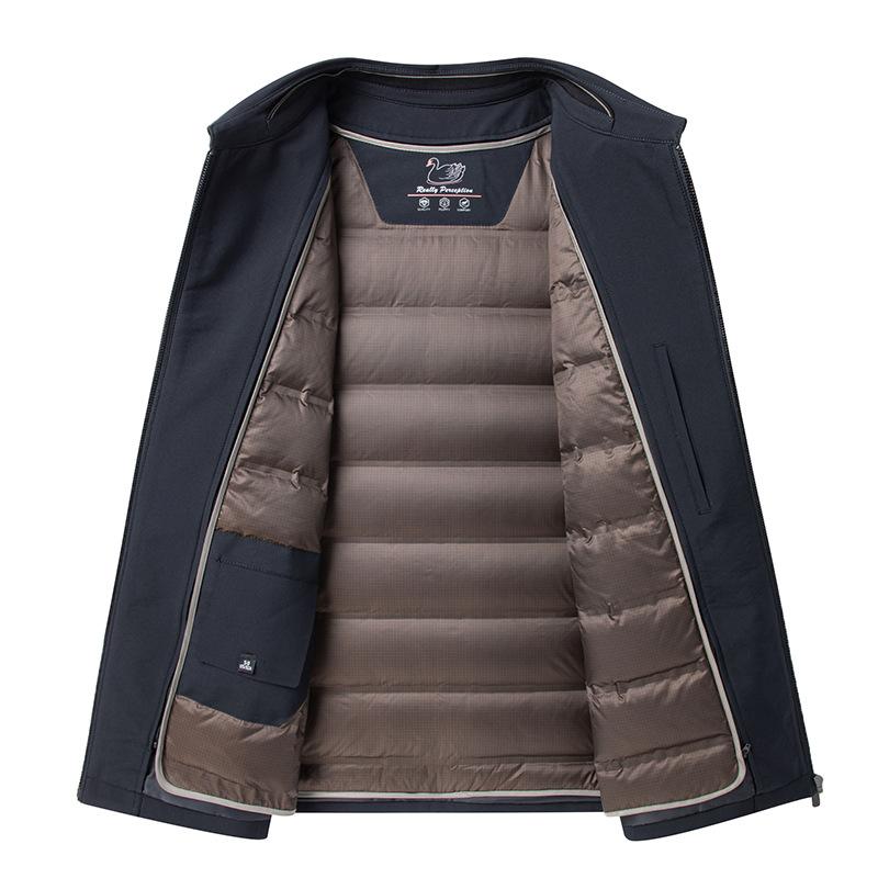 Men's Lapel Jacket Down Jacket New Cadre Outfit Dad Outfit Short Business Jacket Down Jacket Men
