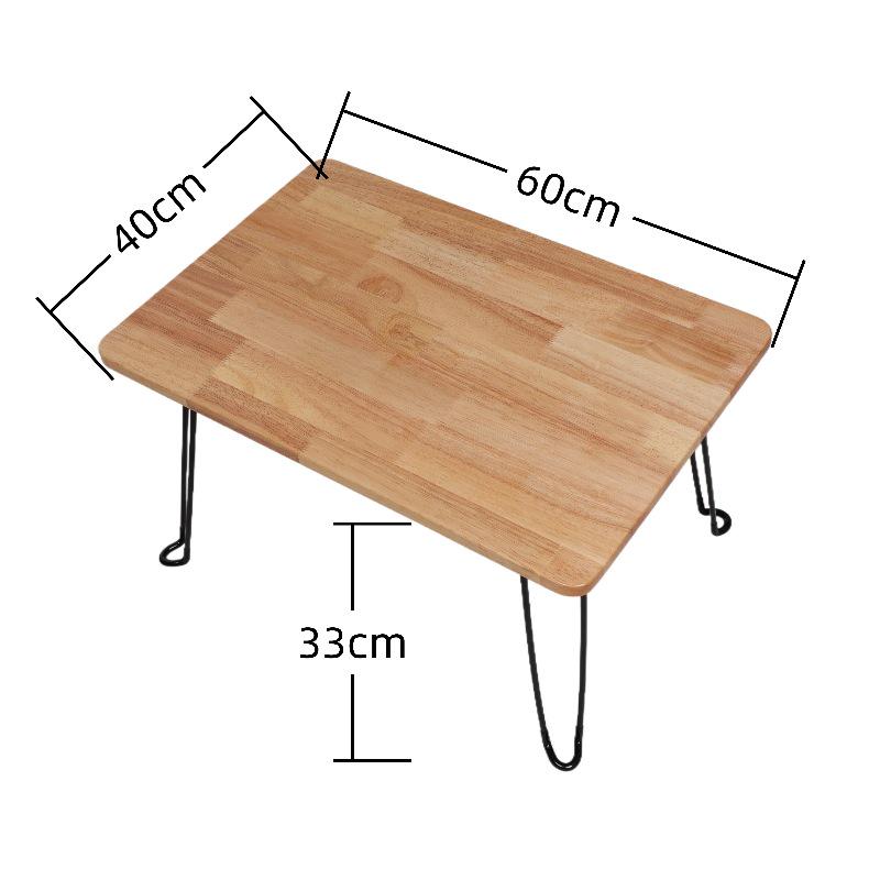 Solid Wood Portable Folding Table: Dining, Dorm, Bedside, Outdoor, Computer Desk