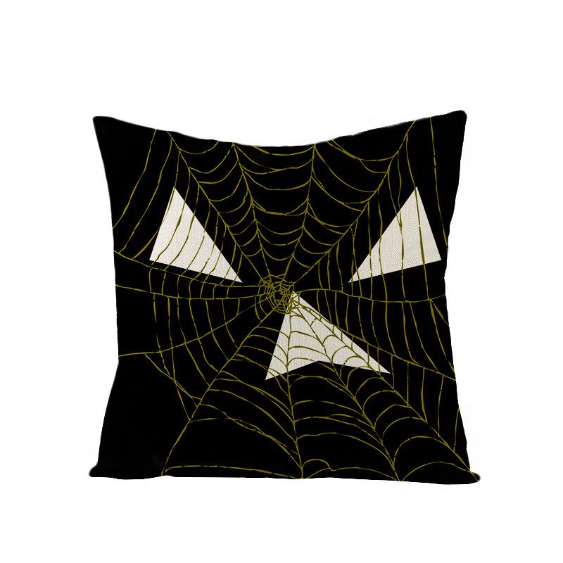 Neue Halloween Polyester Kissenbezug Zuhause Zuhause Schlafzimmer Sofa Kissen Lendenkissenbezug