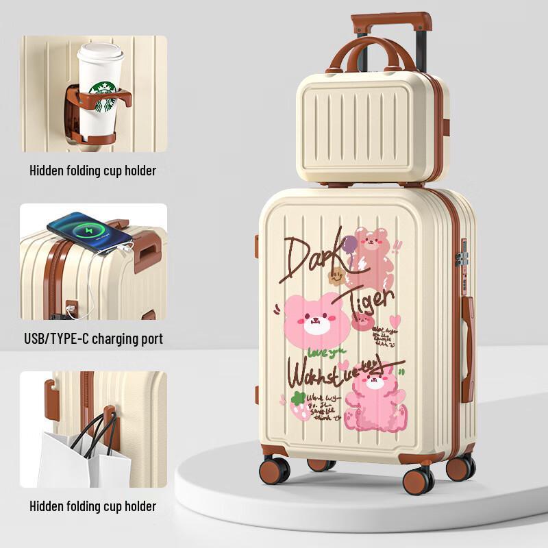 Li Shen Travel Suitcase with Cup Holder 28 inch