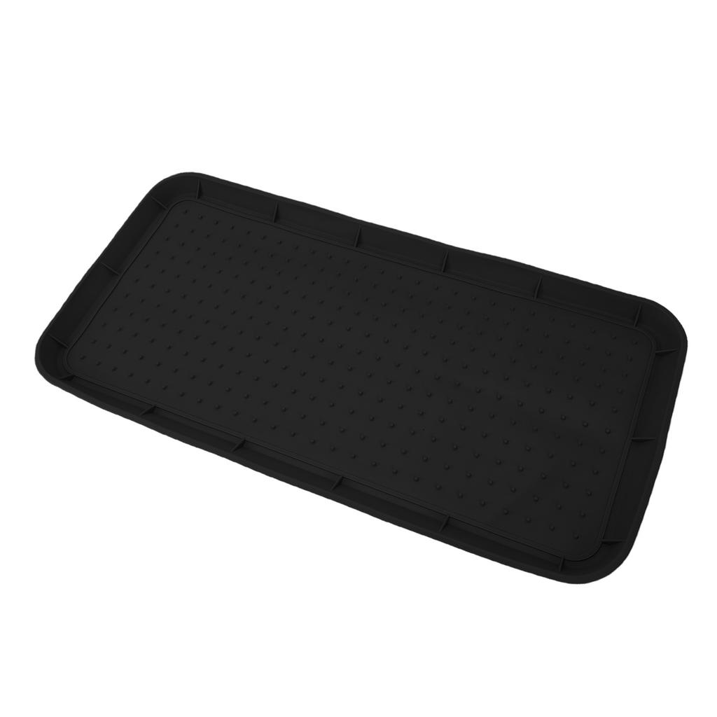 Silicone Shoe Tray with Lip Non Slip Heavy Duty Boot Mat   for Front Door Entryway Indoor Outdoor Use
