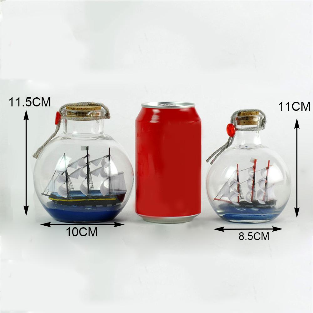 Bottle Sailing Ship Glass Ing Boat In Ing Bottle Drift Bottle Decor Desktop Ornament For Home Office