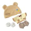 1 Set Bear Set Cotton Doll's Clothes Dress Plush Doll Clothes  Doll Accessories