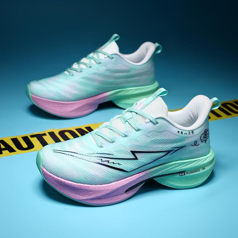 Spring and summer running shoes carbon board really burst sole primary and secondary school students youth sports shoes physical education class long-