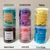 50 Gradient Color Seamless Hair Ties for Girls – High Elasticity Candy Color Bands