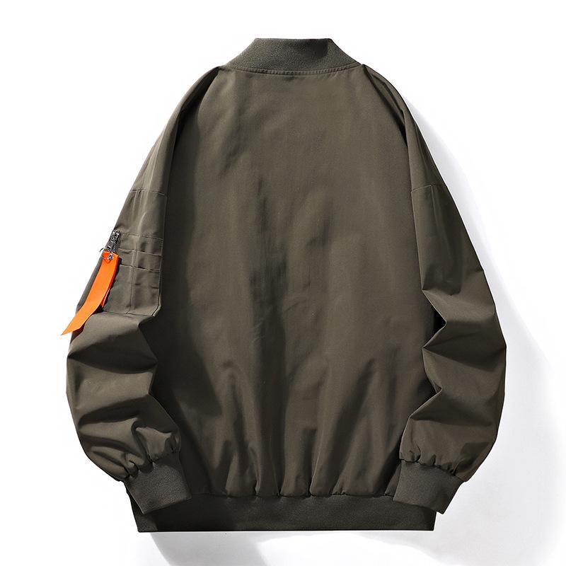 Reversible Jacket Men's Autumn and Winter Loose Casual Jackets Men's Trendy Brand Pilot Uniform Tops