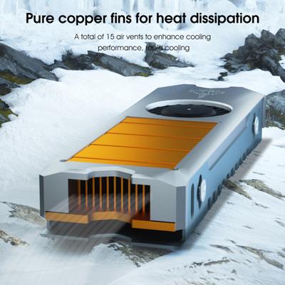 SSD-Kühler Professionelle Temperaturregelung Festplattenwärme Kühlventilator Hartmetall PWM-Kühlkörper Thermopad