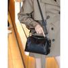 European and American Niche Handbag New First Layer Cowhide Leather Boston Shoulder Bag Versatile Retro Commuter Crossbody Bag