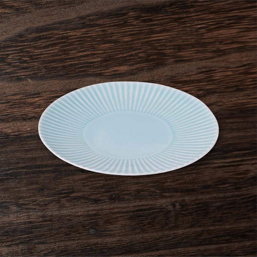 Takumifu Arita-Keramik 26cm Curryteller, Shinogi Blau-Weißes Porzellan, Groß, Hergestellt in Japan