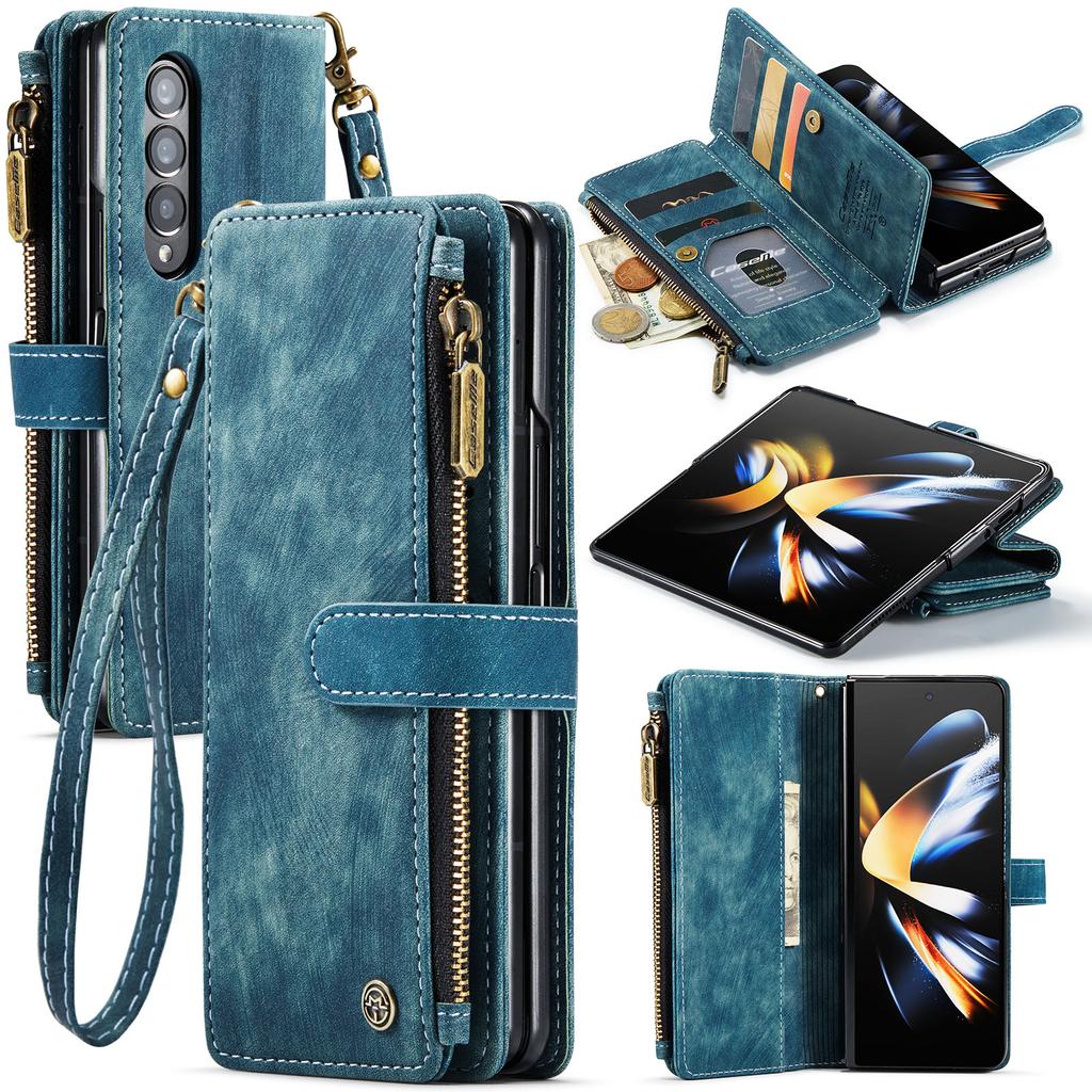 Luxury Leather Wallet Cover Case For Samsung Galaxy Z Fold 4 5g Fold3 Fold 3 Fold4 Zfold4 S23 Plus S22 Ultra S21 S20 Fe Cases