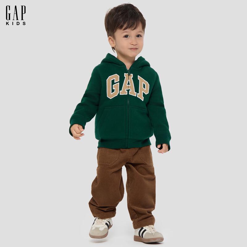 Gap Toddler Boys  Logo Faux Lambswool Lined Hoodie 110/56