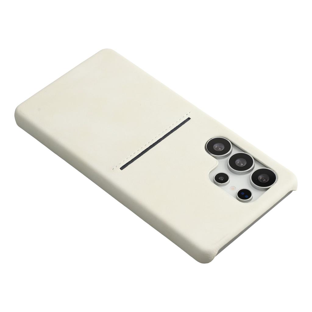 For Samsung Galaxy S24 Ultra Case Skin-Touch Leather + PC Phone Cover with Card Slot