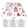 Christmas Gnome Blanket Fleece Sofa Throw Blanket Lightweight Throw Blankets for Home Bedroom Office Throws Bedspread Quilt