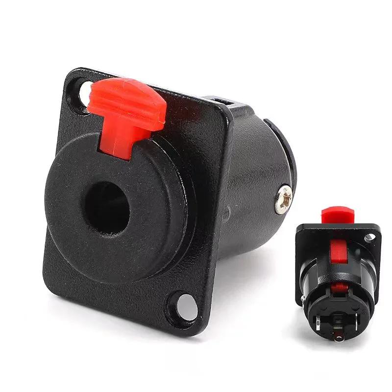 5/20Pcs 2-hole Stereo 1/4 Inch 6.35mm Female Socket 6.35 Jack Panel Mount Terminal for MIC Microphone Audio Cable