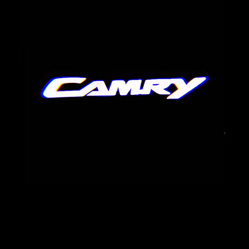 2PCS Car LED Welcome Lamp with Toyota Logo Door Ghost Shadow Light Laser Projector for Toyota PRADO Camry Corolla Rav4 Prius