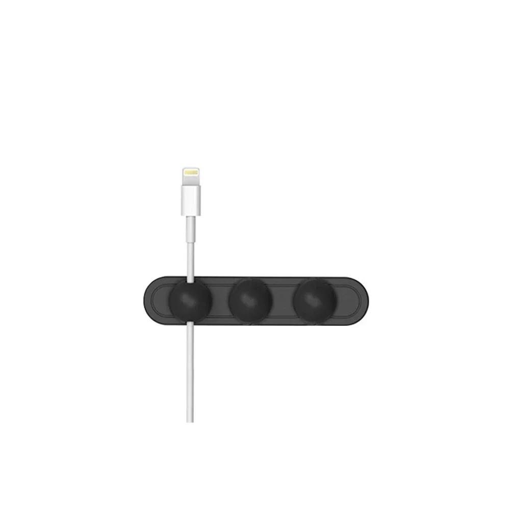Nuovo Avvolgicavo Magnetico Universale Clip per Cavo Dati USB Organizer Autoadesivo Protettore Gestore Cavi da Tavolo/Auto Supporto di Archiviazione