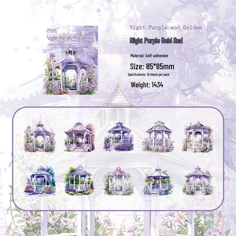 

ZABC Inspiration Garden Series: European Architecture Sticker Pack (10 Sheets)