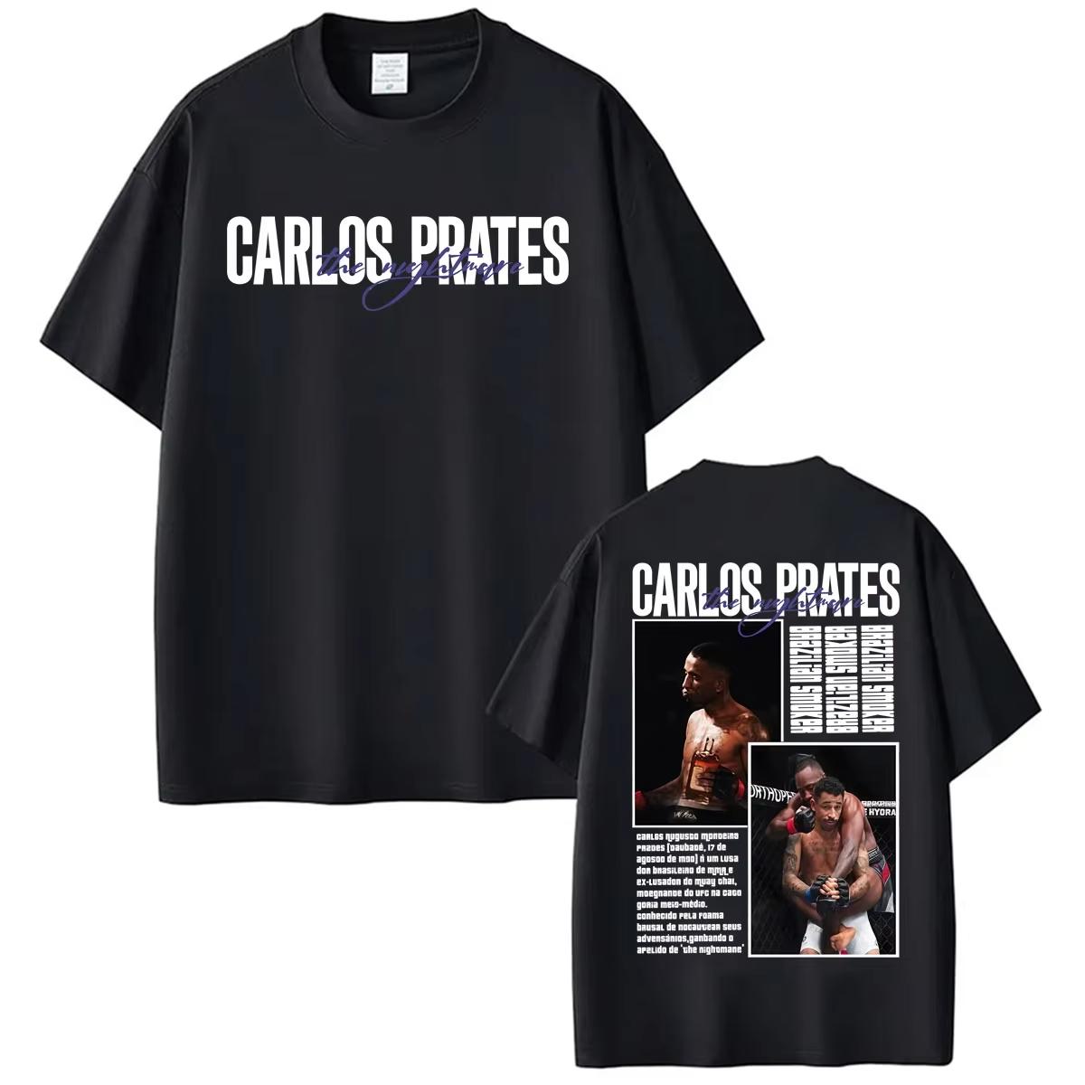2026 Funny Carlos Prates Brazilian Smoker Graphic T Shirt Men s Women Fashion Gothic Classic T-shirts Y2K Gothic Cotton Oversized T-shirts 4XL