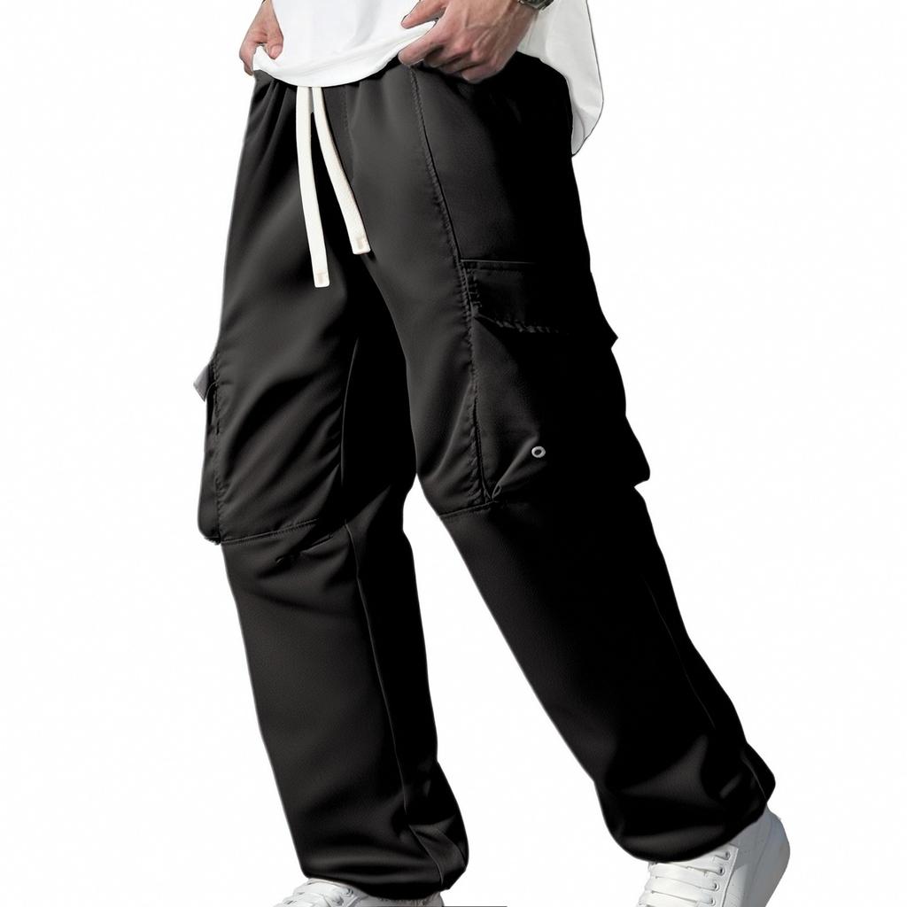 Men's Retro Loose Wide-Leg Jeans Slim Straight Washed Jeans