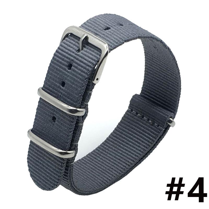 18MM 20MM 22MM Nylon Watch Band Sport Casual Straps Replacement With Stainless Steel Buckle For Men Women's Watch Accessories