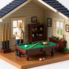 Resin Tiny Figurine 1:64 Scale Miniature Billiards Scene Figure Dioramas Model For DIY Crafts And Landscape Building