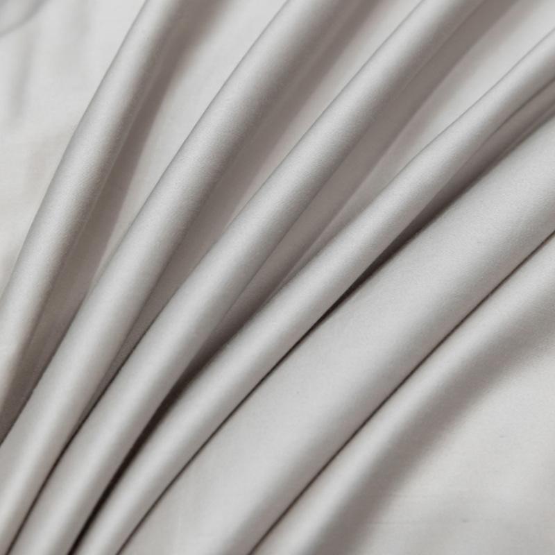 Set Pat Patru Piese Mătase de Gheață Spălată Lux Ușor Brodat High End Tencel Cearceaf Husă de Plapumă Cearceaf Set de Pat Trei Piese