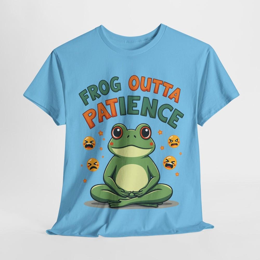 

Frog Outta Patience Tee – Funny Unisex Shirt for Chill Vibes Frog Lovers T-Shirt S