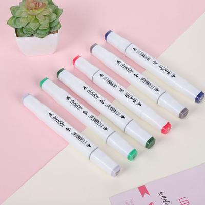 1Pcs Random Single Art Markers Brush Pen Sketch Alcohol Based Markers Dual Head
