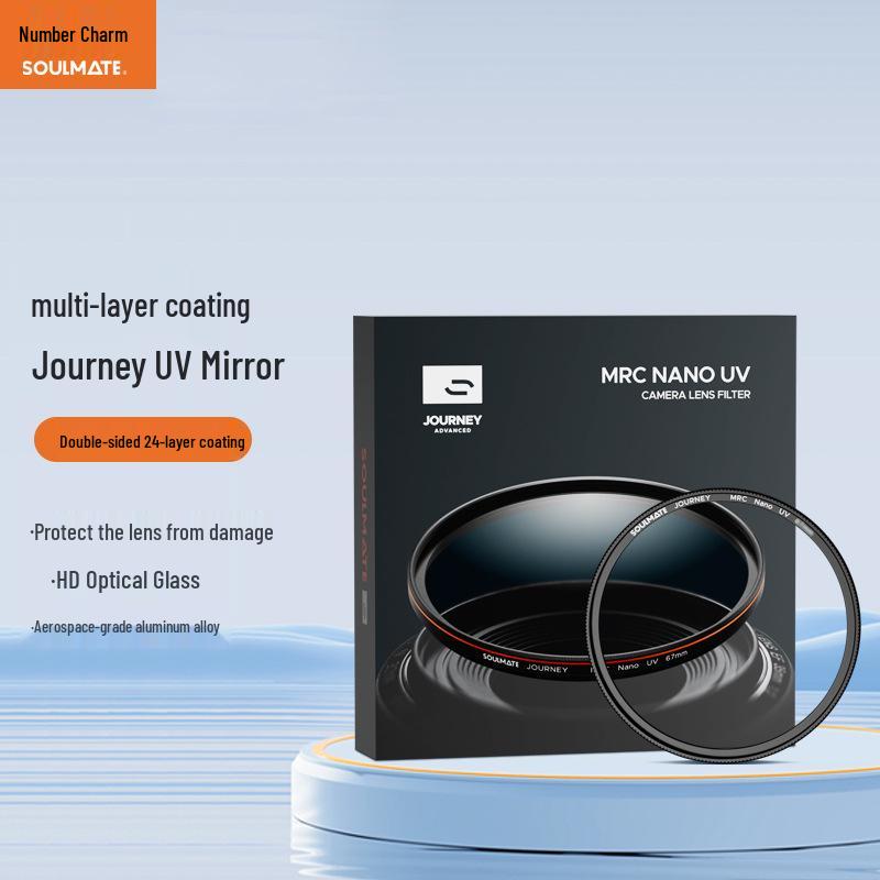 

8SOULMATE Coated MCUV Lens Filter 67mm/77mm for Mirrorless & DSLR Cameras 52mm-MRC-Nano Multilayer Coated UV