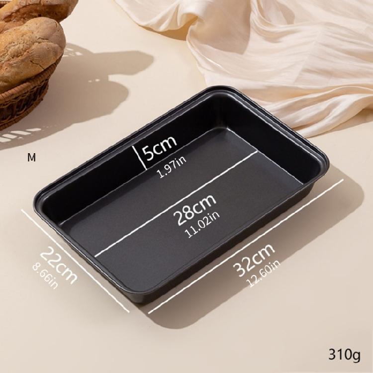 Deep Carbon Steel Cake Tray Nonstick Coating Robusts Build Baking Pan Cooking Sheet for Breads Pastries Casseroles